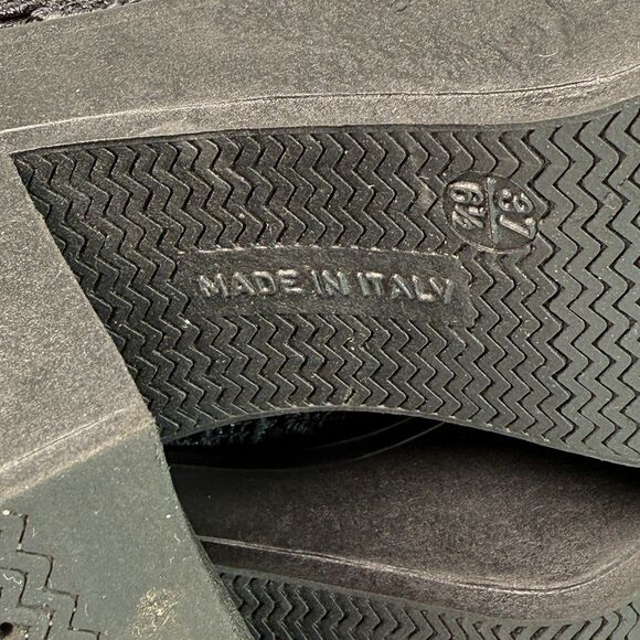 Y2K | Bakers | Chunky Platform Sneaker Booties | Black Lace Flora | Sz 6.5 - Picture 5 of 7